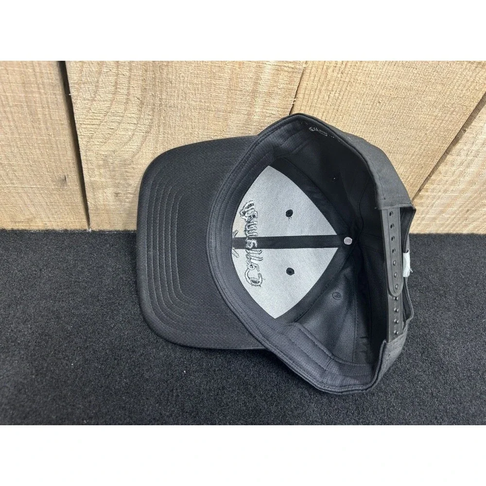 Callaway Golf Embroidered Black/Gray Snapback Adjustable Hat/Cap Clean